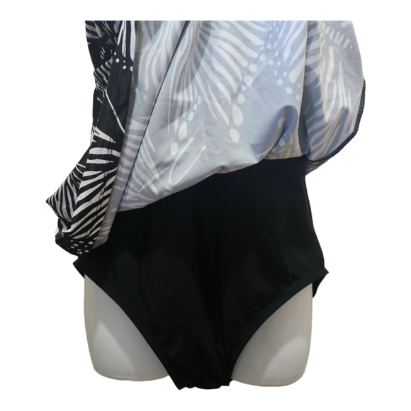 Coastal Cove Swimwear One Piece,Scoop Babydoll Swimdress  US10 - Picture 5 of 7